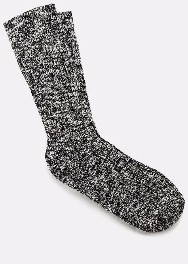 Birkenstock Socks Cotton Slub Black/Grey Socks 1 Birkenstock Socks Cotton Slub Black/Grey Socks