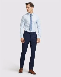 Oxford Men's Beckton Checked Shirt - Sky -Fashion Menswear Shop ca3f4f8ca048638c25fe797c452429b1