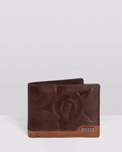 Mens Unit Hatch Wallet - CHOCOLATE