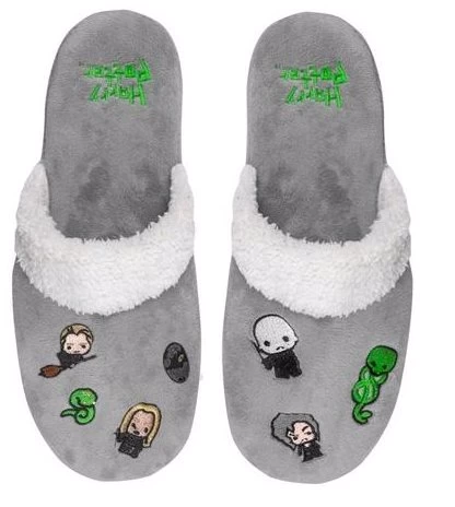 Mens Womens Harry Potter Kawaii Slippers Dark Grey - S/M 2 Mens Womens Harry Potter Kawaii Slippers Dark Grey - S/M - Image 2