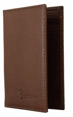 Billionaire Italian Couture Brown Leather Bifold Wallet