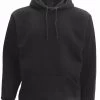 Adult Unisex Men's Plain Basic Pullover Hoodie Sweater Sweatshirt Jumper XS-6XL - Black