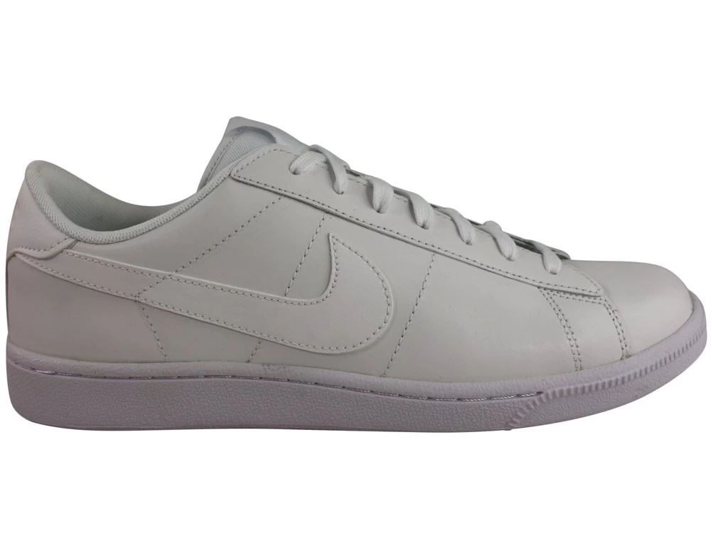 Nike Mens Classic CS Leather Lace Up Casual Shoes - White 1 Nike Mens Classic CS Leather Lace Up Casual Shoes - White