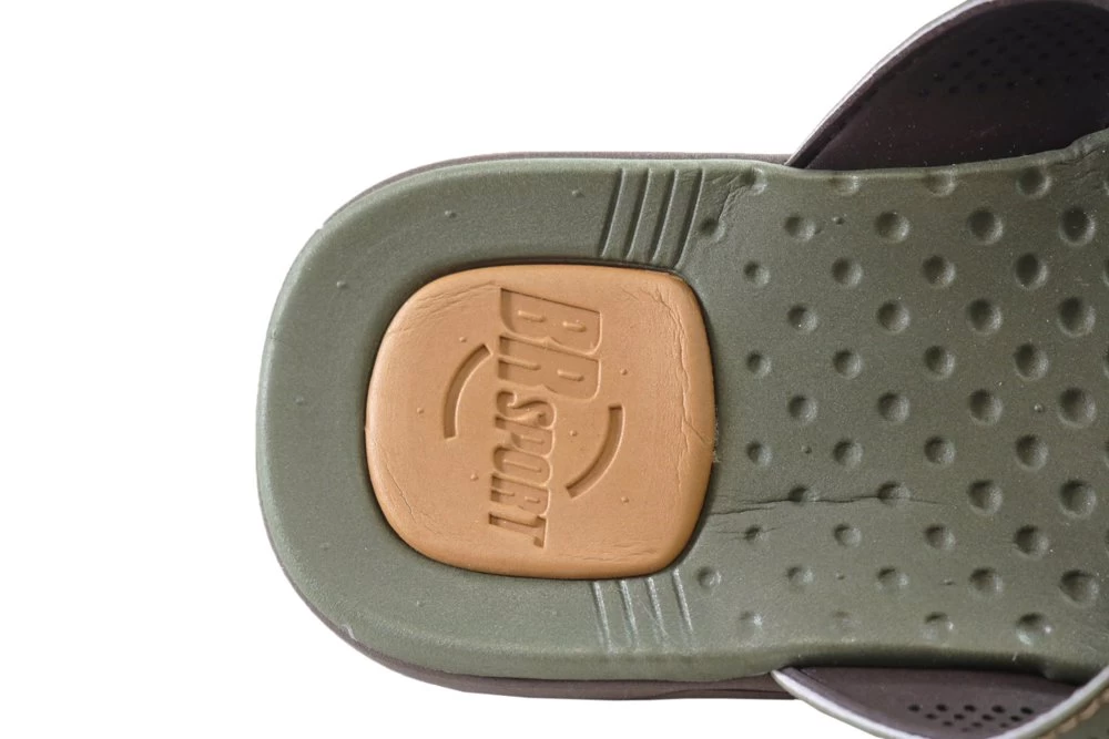 BR Sport Congo Mens Comfort Cushioned Thongs Sandals Made In Brazil - Green 4 BR Sport Congo Mens Comfort Cushioned Thongs Sandals Made In Brazil - Green - Image 4