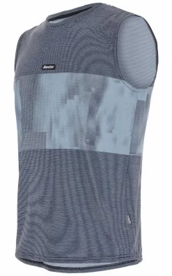 Santini Forza Indoor Training Sleeveless Top - Grey -Fashion Menswear Shop cdcc5633338632c084d3e6603c37d090