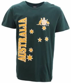 Men's Australia Souvenir T-Shirt 100% Cotton - Green