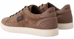 Dolce & Gabbana Brown Suede Leather Sneakers Shoes -Fashion Menswear Shop ce08549649ca49b18076970661f3769d
