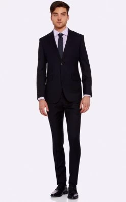 Oxford Men's Hopkins Peak Lapel Wool Jacket - Ink -Fashion Menswear Shop ce54049afba8518e9f3990245722fdb7