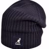 KANGOL Fashioned Cuff Pull On Beanie Warm Hat Knitted Cap - Atlantis (Navy)