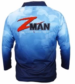 Medium Zman Collared Adults Long Sleeve Tournament Fishing Shirt - 50- UV Protection -Fashion Menswear Shop cf4e3c00e0dc95e0dd6ccb4bcca2507f