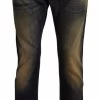 Acht Blue Wash Cotton Denim Slim Fit Mens Jeans