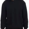 Daniele Alessandrini Black Gym Casual Hooded Cotton Sweater