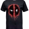 Marvel Deadpool Splatter Logo T-Shirt