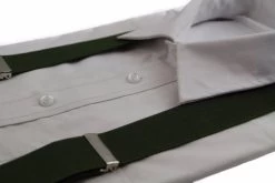 Wide Heavy Duty Adjustable 100Cm Olive Adult Mens Suspenders