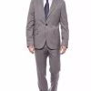 Billionaire Italian Couture Gray Wool Suit