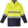 Syzmik Mens Hi Vis Basic 4 In 1 Waterproof Jacket - Yellow/Navy