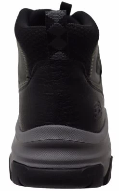 Skechers Mens Comfortable Relaxed Fit Edgemont Voxter Leather Boots - Charcoal Black -Fashion Menswear Shop d1fd9cf0b014cc8731383b921536ada5
