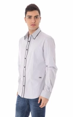 Costume National Light Blue Cotton Shirt -Fashion Menswear Shop d2d8e1e736a527665a779af8bf262fa3