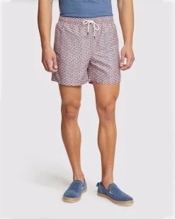 Oxford Men's Reece Swim Board Shorts - Red -Fashion Menswear Shop d34d289e84b0e1b220f185e9e3f77c04