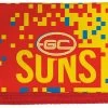 Gold Coast Suns AFL Money Wallet Coin Note And Card Compartments