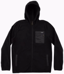 Mens Salty Crew Edgewater Zip Polar Fleece Hoody - Black -Fashion Menswear Shop d40006b4458a782abea60d8a8c68dc7e