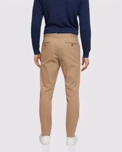 Oxford Men's Luka Stretch Casual Pants - Sand -Fashion Menswear Shop d4efe9d86a4dc435bac98547ad70f70b