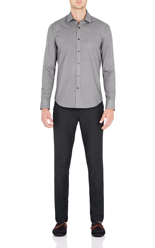 Oxford Men's Kenton Floral Print Shirt - Black 2 Oxford Men's Kenton Floral Print Shirt - Black - Image 2