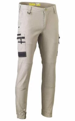 Bisley Flx And Move Stretch Cargo Cuffed Pants - Black