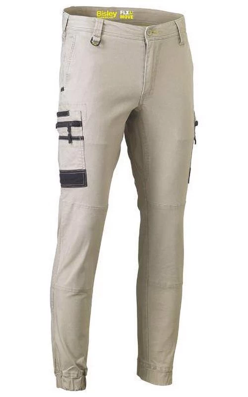 Bisley Flx And Move Stretch Cargo Cuffed Pants - Black 1 Bisley Flx And Move Stretch Cargo Cuffed Pants - Black