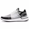 Beakey Fly Woven Mesh Upper Casual Jogging Shoes Non-slip Gym Sneakers-White