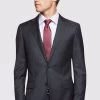 Oxford Men's New Hopkins Wool Suit Jacket - Charcoal