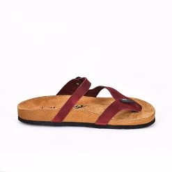 Moosefield Men's Boston Leather Sandals - Burgundy -Fashion Menswear Shop d8fb92fb5be4a917b1bebc5fd71479f5