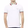 Baldinini Trend White Cotton Polo Shirt