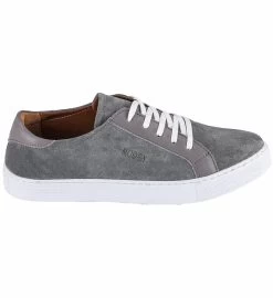 Noosy Men's Genuine Leather Sneakers - Grey