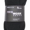 4 Pairs New Men's Extra Thick Heavy Duty Cotton Socks Business Work Outdoor Warm - Black