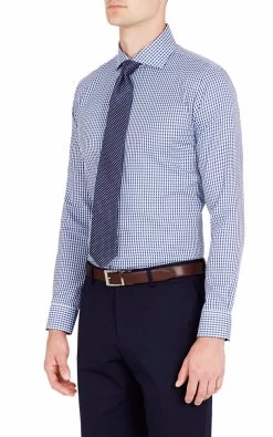 Oxford Men's Trafalgar Luxury Shirt - Blue -Fashion Menswear Shop da13fc59067c443c543e2bc7a465802d