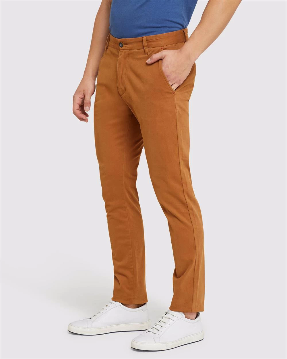Oxford Men's Stretch Skinny Fit Chinos - Spice 2 Oxford Men's Stretch Skinny Fit Chinos - Spice - Image 2
