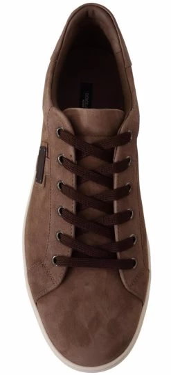 Dolce & Gabbana Brown Suede Leather Sneakers Shoes -Fashion Menswear Shop db6e5b0ce918cdf817667d76b3c5f807