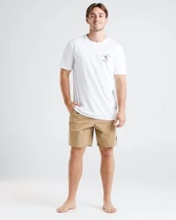 Mens The Mad Hueys Drop The Pick Volley Short 18" - TAN -Fashion Menswear Shop dbf5403791f924caeb713885aa41b69b