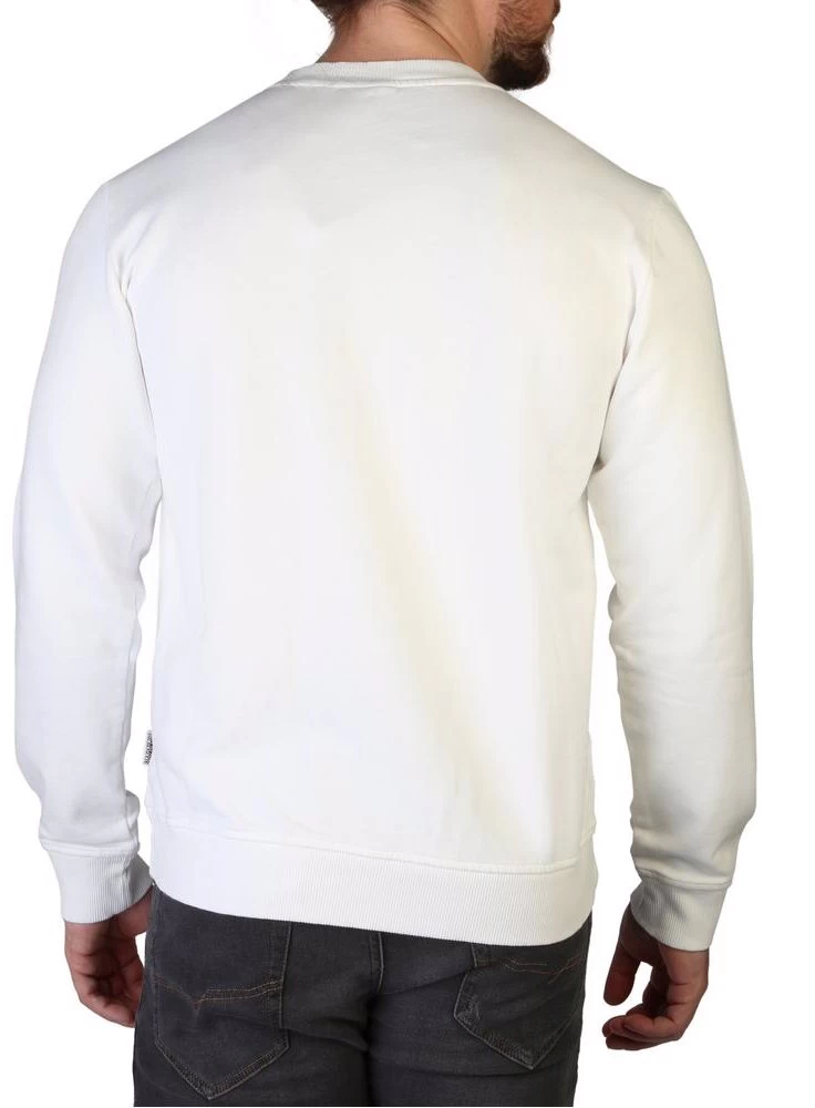 Napapijri Men's White Sweatshirt 2 Napapijri Men's White Sweatshirt - Image 2