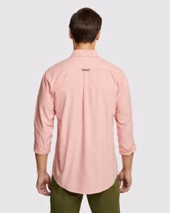 Oxford Men's Shoreditch Button Down Shirt - Orange -Fashion Menswear Shop dcc758b0952010bc6d569ad14d705140