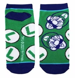 Super Mario Bros. Character Icons 5-Pair Ankle Sock Set -Fashion Menswear Shop dcfbb6cc2349f8167877e454296f6cdd