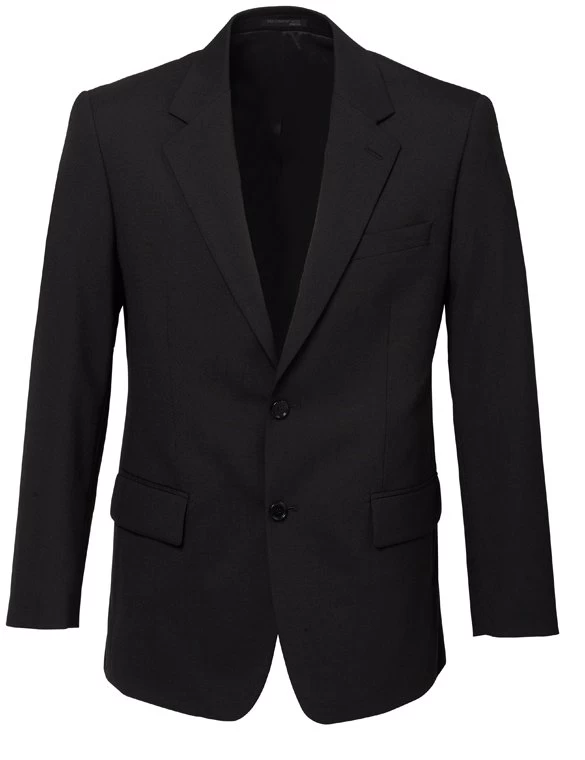 Biz Corporates Comfort Wool Stretch Mens Two Button Classic Jacket - Charcoal 3 Biz Corporates Comfort Wool Stretch Mens Two Button Classic Jacket - Charcoal - Image 3