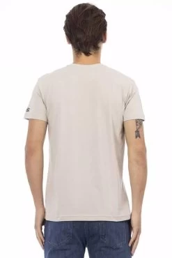 Trussardi Action Beige Cotton T-Shirt -Fashion Menswear Shop df2fba37a04f5ba37bb603fa45072abe