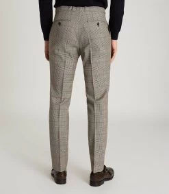 Reiss Men's Buster Prince Of Wales Trouser - Grey -Fashion Menswear Shop df36966f396da47a16eac05d14dba6c6