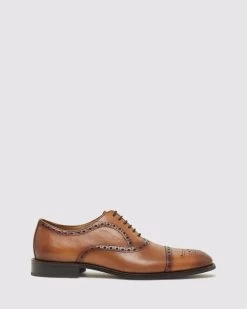 Men's Arnaud Leather Oxford Shoes - Tan