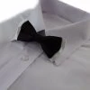 Boys Black On White Two Tone Layer Bow Tie