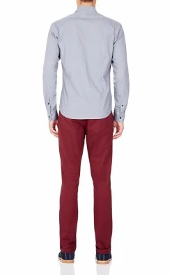 Oxford Men's Kenton Slim Fit Shirt - Navy -Fashion Menswear Shop e00aa563ab1103d74d6fcf5d904af15d