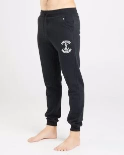 Mens The Mad Hueys Anchor Trackpant - BLACK