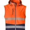 Syzmik Unisex 2 In 1 Stretch Softshell Taped Jacket - Orange/Navy